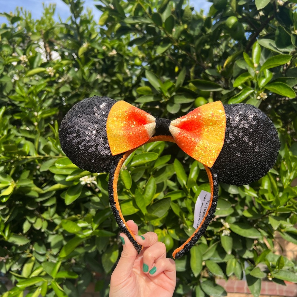 Disney Parks Halloween Candy Corn Minnie Mouse Ears